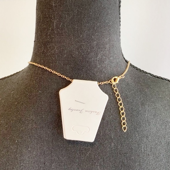 Floating Crystal Gold Dainty Necklace (NWT) - Picture 7 of 10